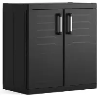 Keter Detroit XL lage Kast - 2 planken - 89x54x93cm - Zwart