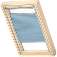 Velux Origineel Plisségordijn (FHL), Zilveren Kozijn, M06, 306, Jeans Blue