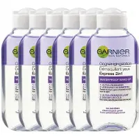 Garnier SkinActive 2in1 Oogmakeupreiniging - 2-in-1 formule - geschikt voor verwijderen waterproof make-up - 6 x 125 ml - Voordeelverpakking