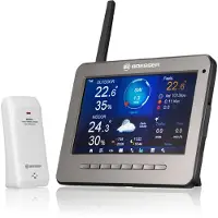 Bresser WLAN HD TFT 7-in-1 professioneel weerstation met verschillende weergavemodi