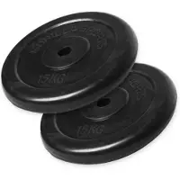 Gorilla Sports Voordeelbundel Halterschijven Rubber 2 x 15 kg