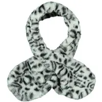 Sarlini imitatiebont sjaal met panterprint zand/zwart Beige Dierenprint - maat 0-6 mnd