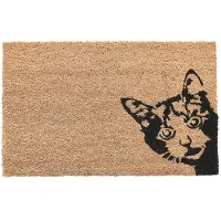 Esschert Design Deurmat - Kokos - Kiekeboe! - Kat - 59,4x40,3x1,9cm
