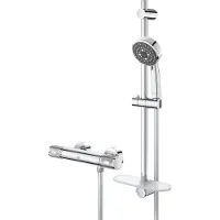 GROHE Precision Feel Thermostatische Douchekraan 1/2" Met Doucheset, Chroom