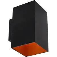 LumenXL Moderne wandlamp Gio in zwart met goud