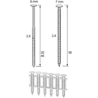 Dutack Coilnagels RNCS28 Nk 65mm Ring Lensk ds 6000 st. - 5243009