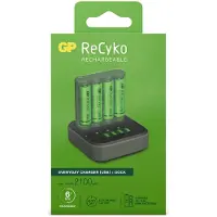 GP B421 USB batterijlader met dockingstation + 4x AA - 2.100 mAh