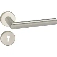 Impresso Deurkruk - Harrow - Voor binnen - Rond met rond Sleutelrozet - RVS - 2 stuks