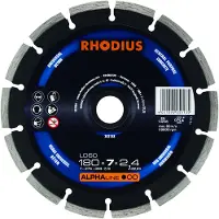 Rhodius 303188 Alphaline I LD50 Diamantdoorslijpschijf - 180 x 22,23 x 7mm - Beton
