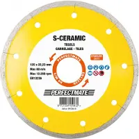 Perfectmate EPC0616 S-Ceramic Diamantschijf | Voor Tegels | 180 mm - EPC0616
