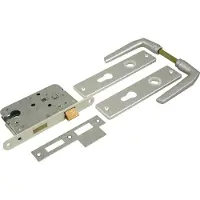 Starx Cilinderslot Met Beslag Profielcilinder55 - Wit/Alumium