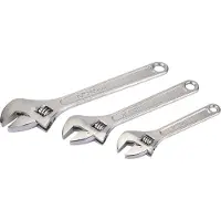 Silverline Verstelbare moersleutel 150, 200 & 250mm (3-delig)