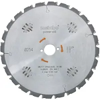 Metabo 628009000 HM-cirkelzaagblad Ø 216 x 30 mm 24 Z
