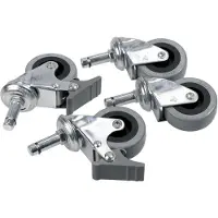 Raaco Compact 37-62 - Wielenset - 4 rubberen rollen
