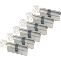 Starx PROFIELCILINDER GELIJKSLUITEND SKG2 60MM VERNIKKELD