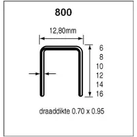 Dutack Niet serie 800 Cnk 16 mm doos 10 duizend - 5088022