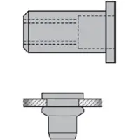 Gesipa 1455445 Blindklinkmoer - Cilindrisch - RVS - M4 - 6 x 13,0mm (500st)