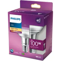 Philips Reflector 100W R80 E27 LED-lamp - 8 W - 670 lm - 2700 K