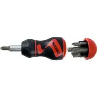 Teng Tools Schroevendraaiers, Ratelschroevendraaier 1/4 inch x 100 mm, 8 stuks (Zeshoekig)