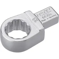 Hazet Insteekringsleutel 6630C-16 · 9 x 12 mm insteekvierkant massief · Buitentwaalfkant tractieprofiel · SW 16 mm