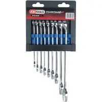 Ks Tools 518.0640 518.0640 Ring-steeksleutelset Sleutelbreedte (metrisch) 8 - 19 mm