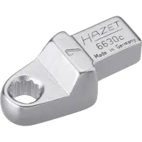 Hazet Insteekringsleutel 6630C-7 · 9 x 12 mm insteekvierkant massief · Buitentwaalfkant tractieprofiel · SW 7 mm