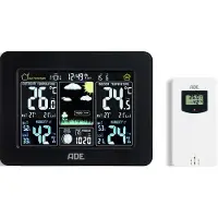 ADE mit Außensensor WS 1503 Draadloos weerstation Verwachting voor 1 dag