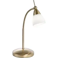 Paul Neuhaus Tafellamp Pino, dimbaar, messing / goud, Woon-/ Eetkamer, metaal, Modern, Tafellamp