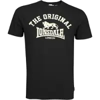 Lonsdale Shirt 'Original' ecru / zwart