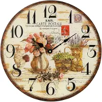 AMS - 9466 - wandklok - Quartz - Analoog