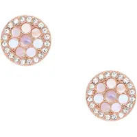 Fossil Oorbellen 'VINTAGE GLITZ' rose-goud / rosa / wit