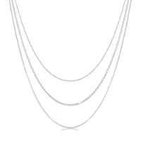 Elli - Halsketting - Dames Laagje Look Basis Trend Blogger in 925 Sterling Zilver - Dames