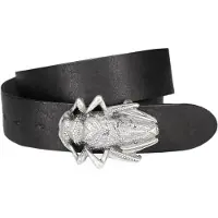 Maze Riem 'Beetle' zwart / zilver