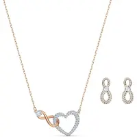 Swarovski Sieraden set 'Hyperbola' goud / zilver / transparant