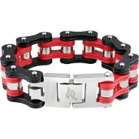 Zippo Bike Chain Zwart/Rood - 22 cm