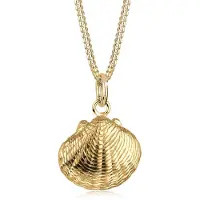 Elli - Halsketting - Dames Shell Hanger Trend in 925 Sterling Zilver - Dames