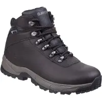 Hi-tec Eurotrek Lite Waterproof Faux Leren Heren Donker Chocolade Wandelschoenen