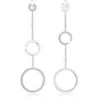 Elli PREMIUM Oorbellen 'Kreis' zilver