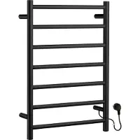 Smedbo Handdoekradiator 50x11.2x68.9 cm Edelstaal Mat Zwart
