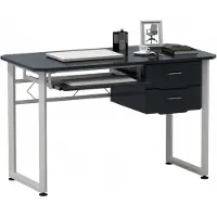 Hjh OFFICE WORKFLOW | 120x60 - Bureau Grafiet / Wit