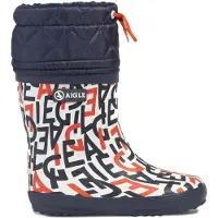 Aigle Regenlaars Kids Giboulee Print Monogramme-Schoenmaat 29