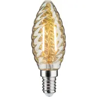 Paulmann LED kaarslamp E14 2,6W 2.500K goud gedraaid