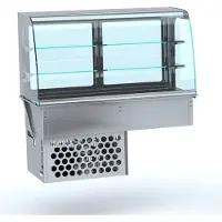 CombiSteel Drop-In Gebogen Koelvitrine - Gesloten 4/1, 7495.0200