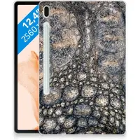 B2Ctelecom Samsung Galaxy Tab S7FE Back Case Krokodillenprint