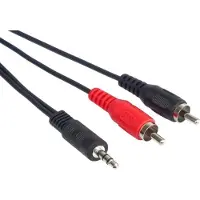 PremiumCord kabelbus 3, 5mm-2xCinch 3 m