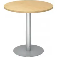 Hjh OFFICE PRO BISTRO F80R S - Systeem conferentietafel Esdoorn Zilver Ø 80