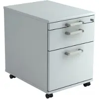 Hjh OFFICE PRO SIGNA AC20 CE - Rolcontainer Grijs Hout met ophangsysteem Chrome metaal handgreep