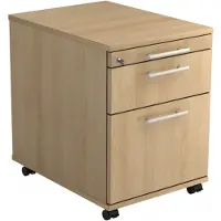 Hjh OFFICE PRO SIGNA AC20 RE - Rolcontainer Hout Eiken met ophangsysteem Rail handvat (kunststof)