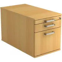 Hjh OFFICE PRO SIGNA TC20 CE - Rolcontainer Beuken Hout met ophangsysteem Chrome metaal handgreep