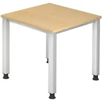 Hjh OFFICE PRO QUEO 8 S - Esdoorn 80 x 80 Tafelhoogte I In hoogte verstelbaar